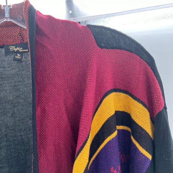 Cupio Women's Mixed Print Cardigan Open Front Multicolor Size 3X - Picture 4 of 9